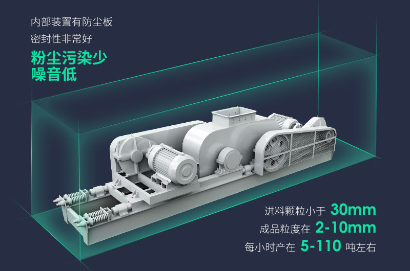 對輥式制砂機優(yōu)勢多