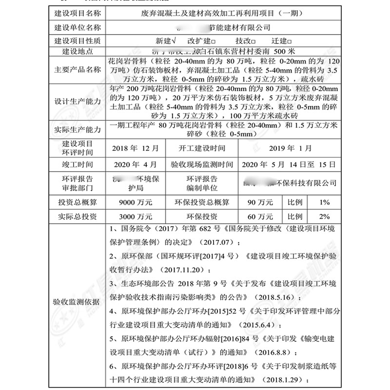 項目簡介及驗收檢測依據(jù)