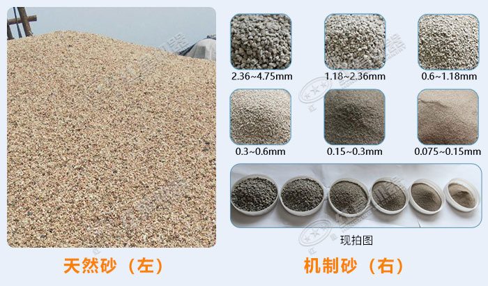 不同規(guī)格的水洗機(jī)制砂